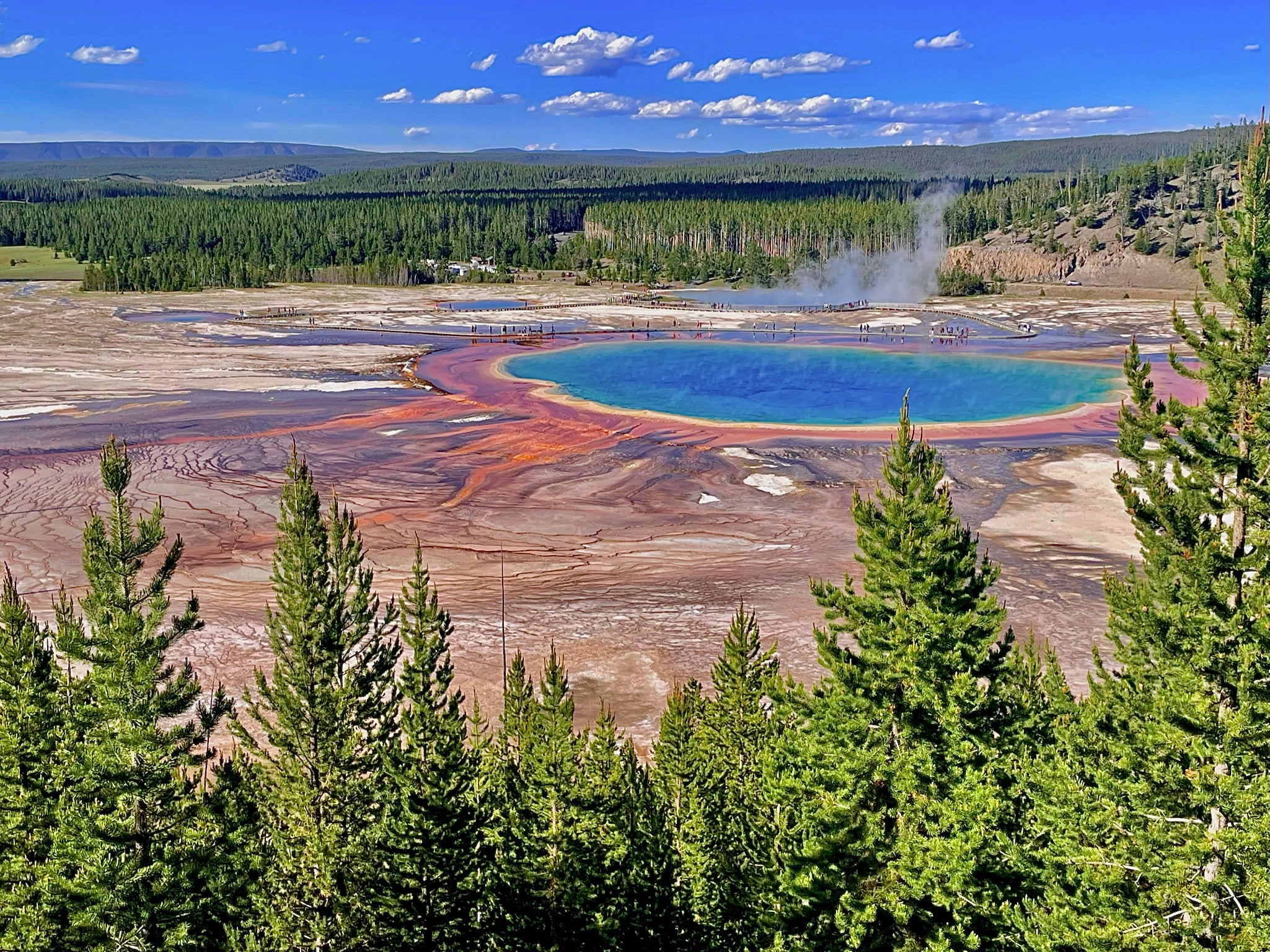 The Grand Prismatic Spring in Yellowstone NP