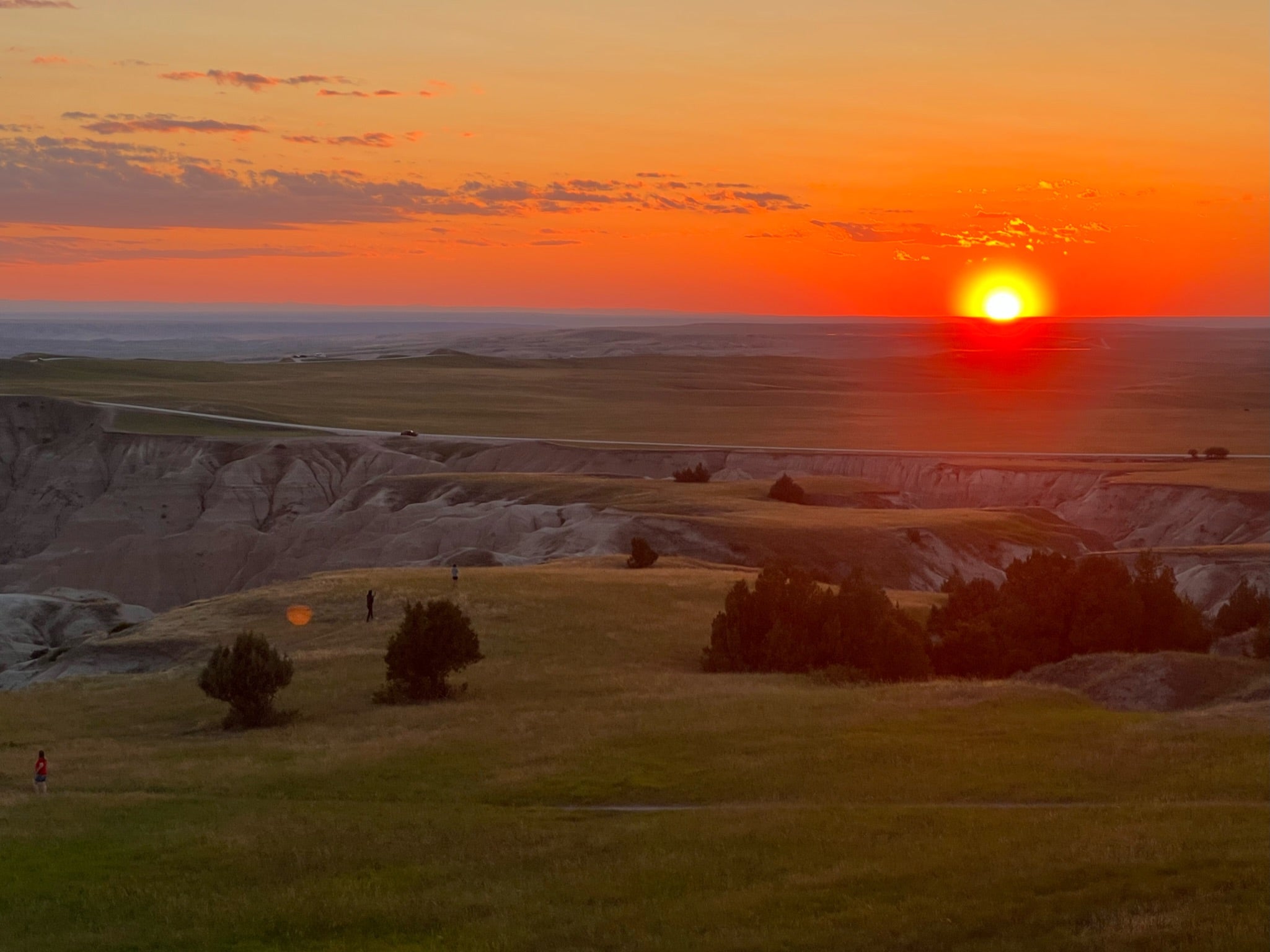 Sunset in Badlands NP