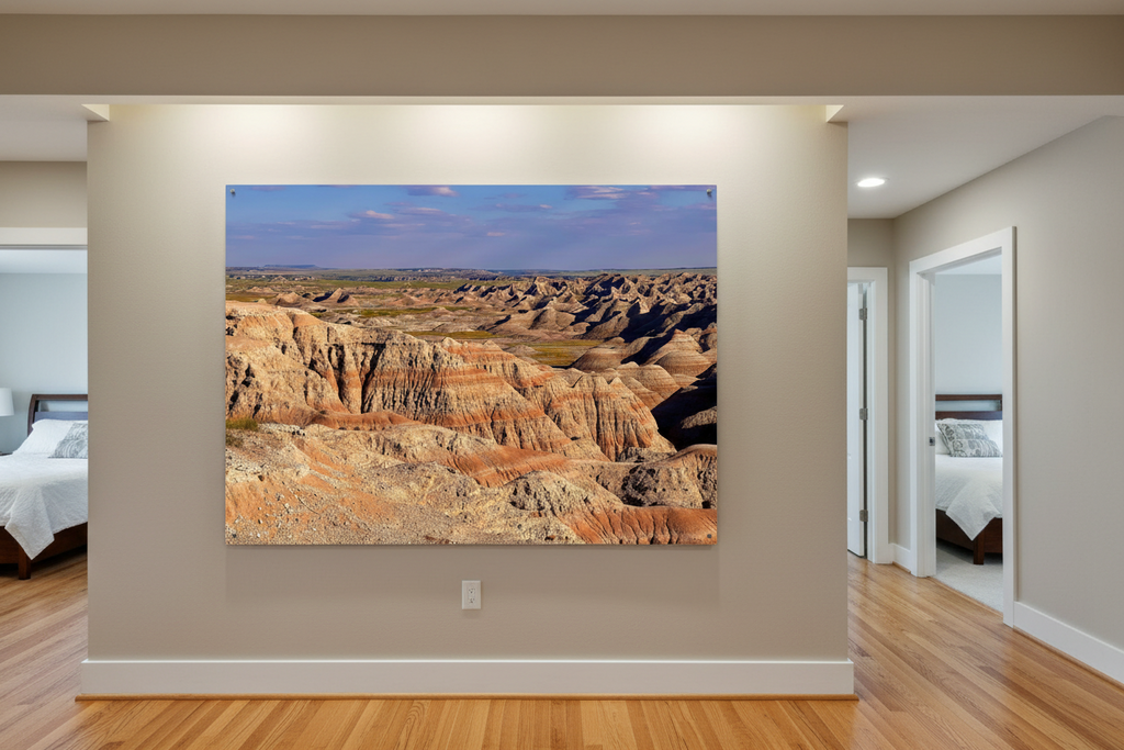 Rock formations in Badlands National Park